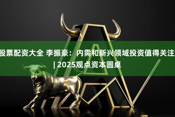 股票配资大全 李振豪：内需和新兴领域投资值得关注 | 2025观点资本圆桌