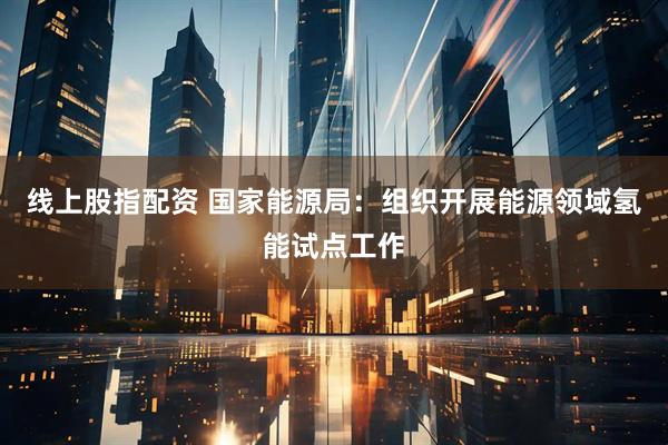 线上股指配资 国家能源局：组织开展能源领域氢能试点工作