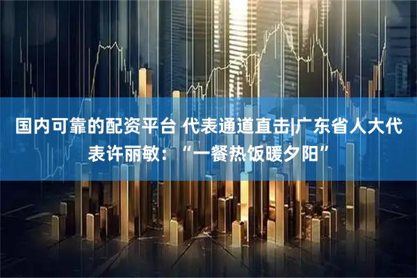 国内可靠的配资平台 代表通道直击|广东省人大代表许丽敏：“一餐热饭暖夕阳”